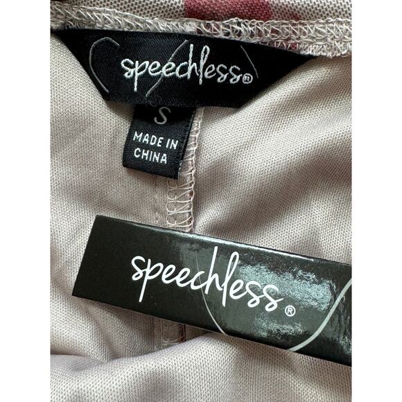 New ~ SPEECHLESS ~ Mauve Wine Ruched Knit Dress Size S - Picture 8 of 9